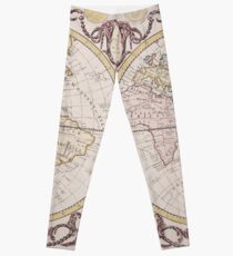 Vintage Map of The World (1782) Leggings