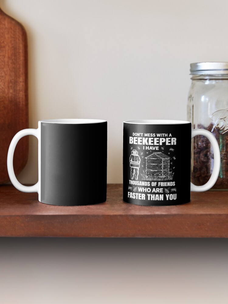 REAL MEN KEEP BEES Beekeeper Fun Quote Travel Mug