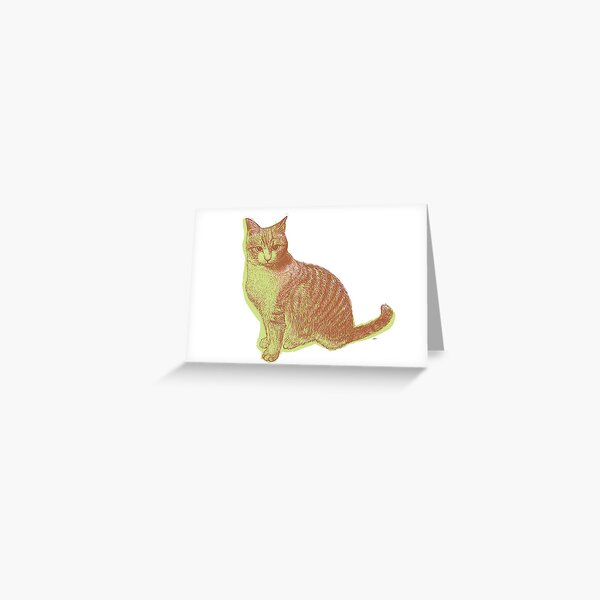 Cat Greeting Card