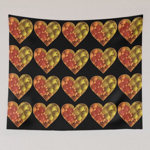 Item preview, Orange and Yellow Candies in a Heart designed and sold by BelindaFuller.