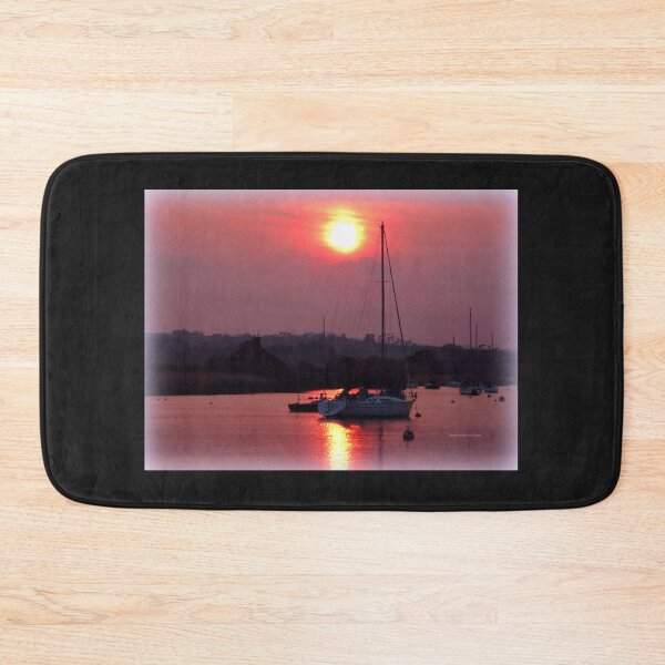 Item preview, Sun Setting over Topsham Estuary designed and sold by Charmiene Maxwell-Batten.