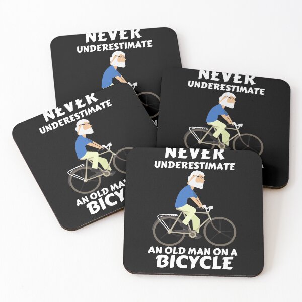Item preview, Never underestimate an old man on a bicycle designed and sold by MyTrendStore.