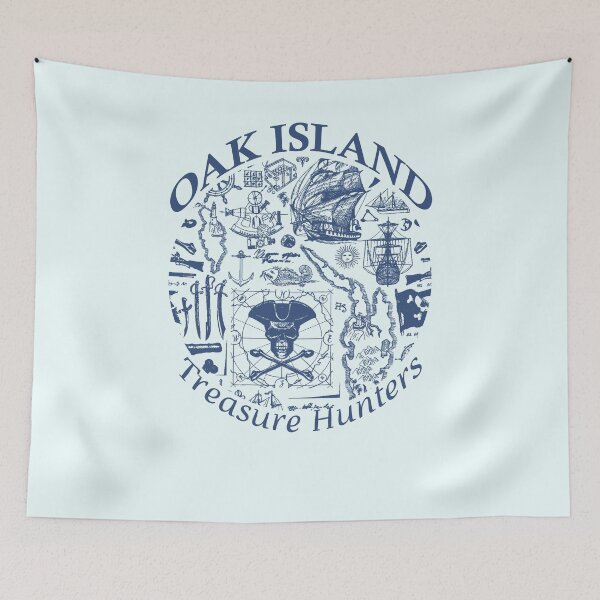 Item preview, Oak Island Treasure Hunters Nova Scotia Old Pirate Map designed and sold by TopTeeShop.