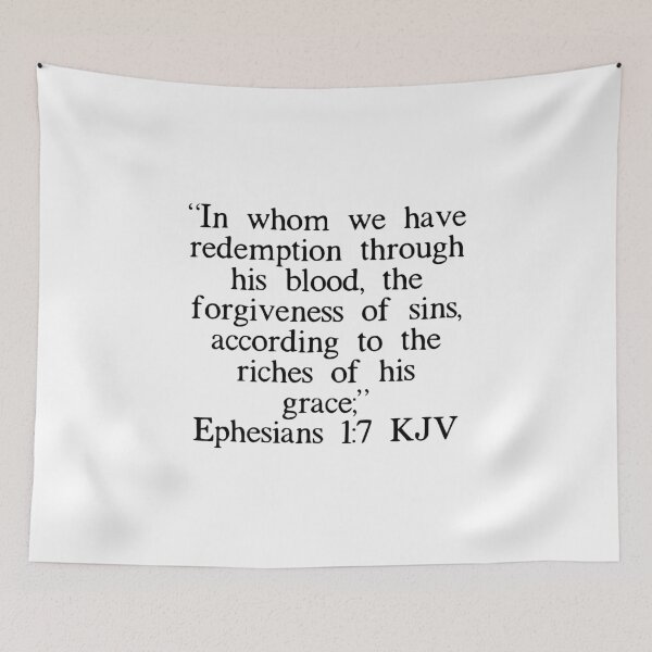 Item preview, Ephesians 1:7 KJV designed and sold by IBMClothing.