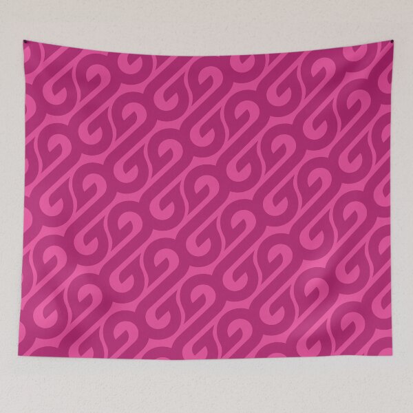 Item preview, Sigmoids & Flames Geometric Pattern – Fuchsia designed and sold by RoguePatterns.