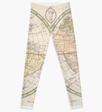 Vintage Map of The World (1798) Leggings