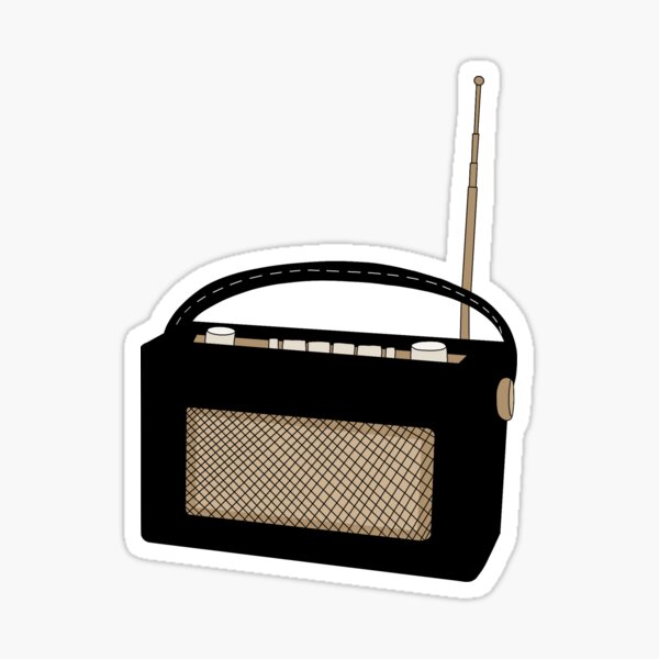Black and Gold Stereo Illustration Sticker