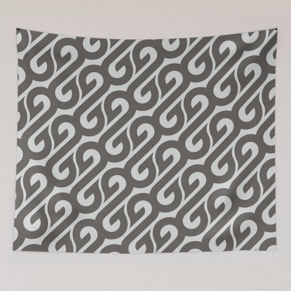 Item preview, Sigmoids & Flames Geometric Pattern – Gray designed and sold by RoguePatterns.