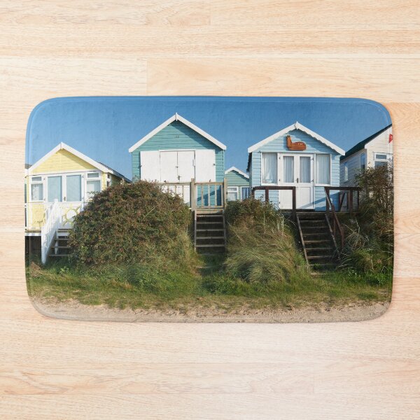 Item preview, Panoramic view of beach huts in Dorset, England designed and sold by adrianbrockwell.