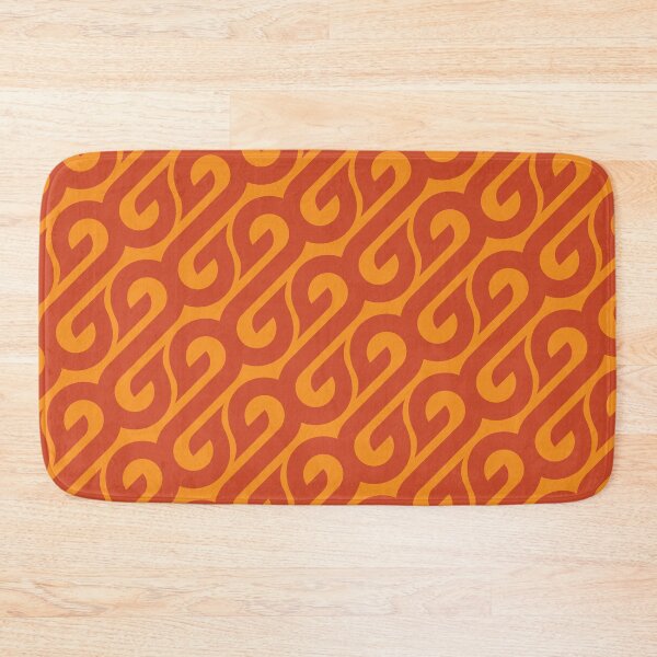 Item preview, Sigmoids & Flames Geometric Pattern – Orange designed and sold by RoguePatterns.