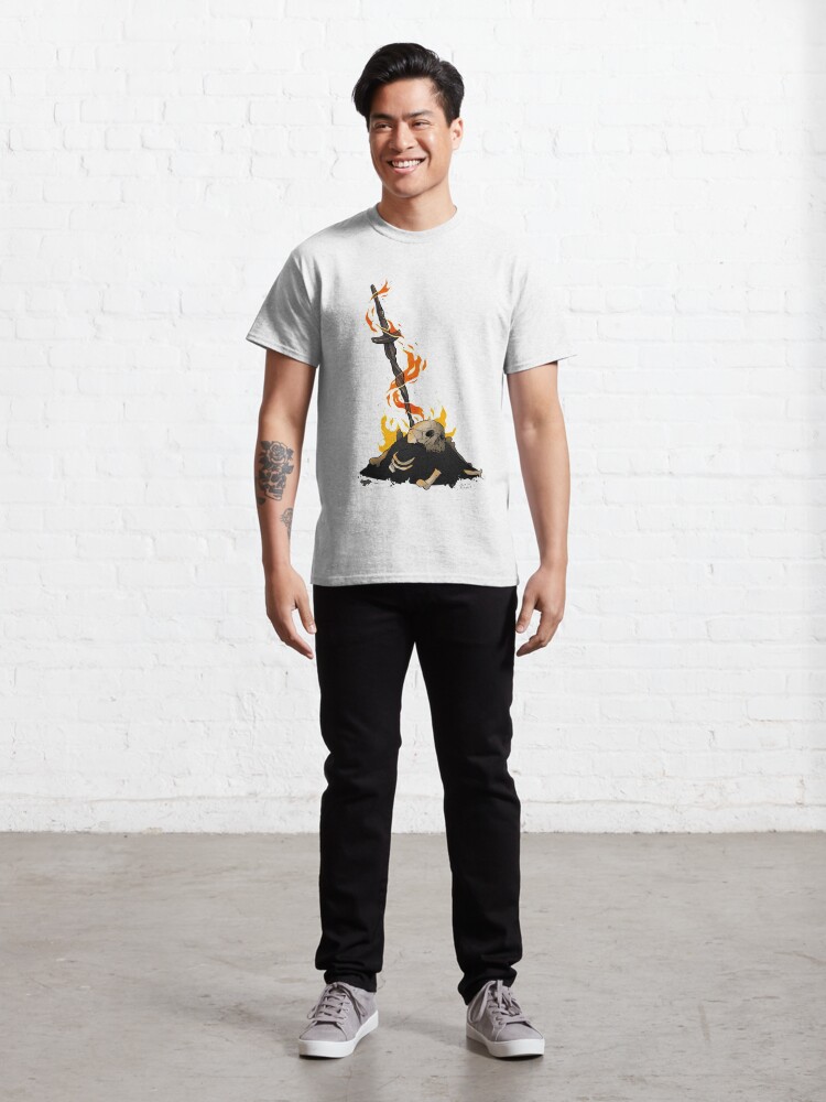 Alternate view of darksouls bonfire Classic T-Shirt