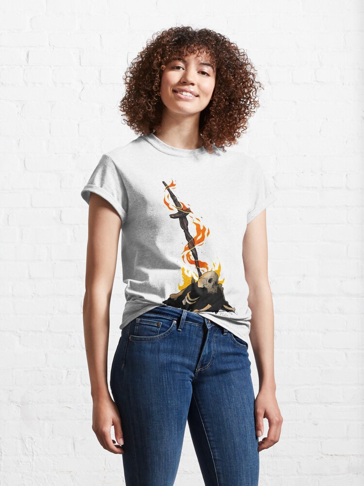 Alternate view of darksouls bonfire Classic T-Shirt