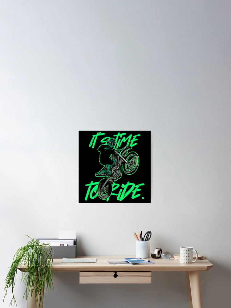 Thumbnail 2 of 3, Poster, Time To Ride designed and sold by Moindo.