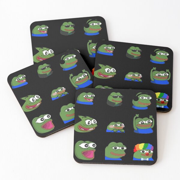 Item preview, Peepo Emotes (Black) designed and sold by mrlazypl.