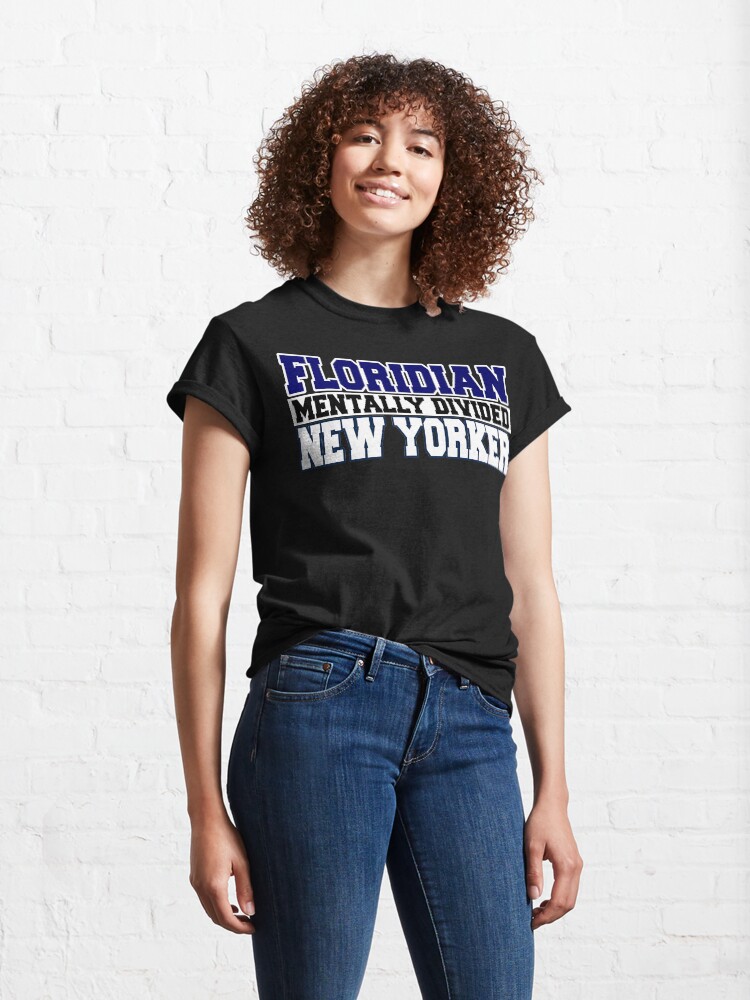Alternate view of Floridian Mentally Divided New Yorker Classic T-Shirt