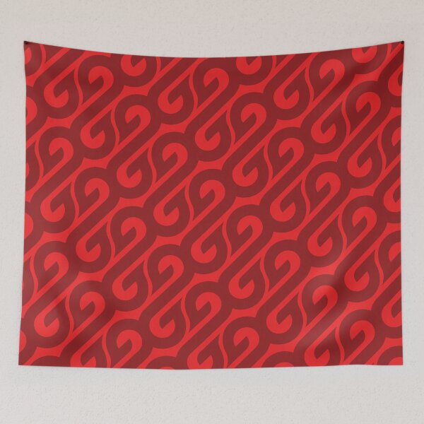 Item preview, Sigmoids & Flames Geometric Pattern – Red designed and sold by RoguePatterns.