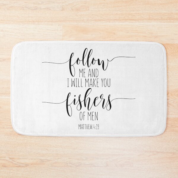 Item preview, Follow Me And I Will Make You, Matthew 4:19, Christian Gift, Scripture, Bible Verse designed and sold by aenaonartwork.