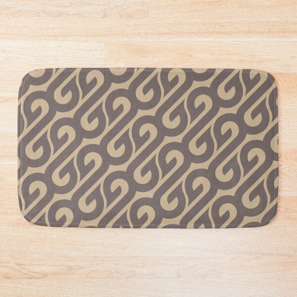 Item preview, Sigmoids & Flames Geometric Pattern – Taupe & Beige designed and sold by RoguePatterns.