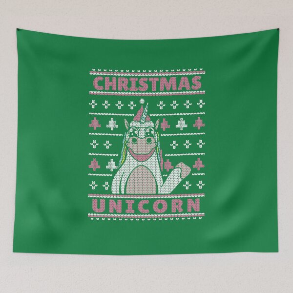 Artikelvorschau,  Weihnachten Einhorn hässlichen Pullover entworfen und verkauft von WordsmithNerd.