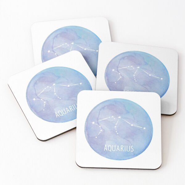 Item preview, Aquarius Watercolor Constellation designed and sold by leccesedesigns.