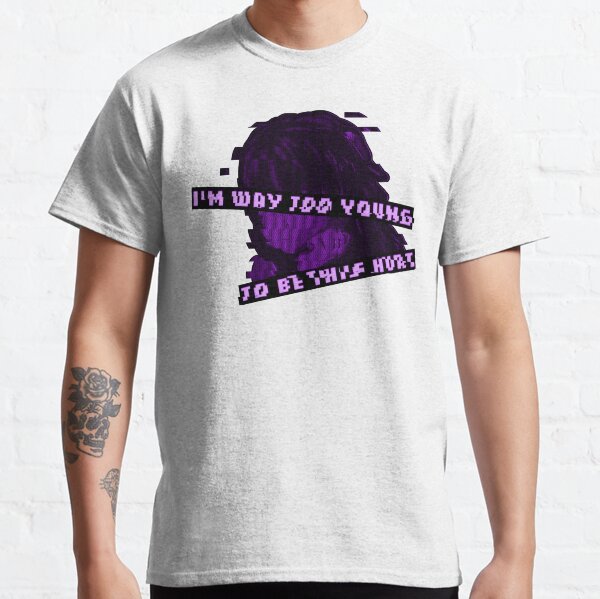 Glitched - I'm Way Too Young To Be This Hurt Classic T-Shirt