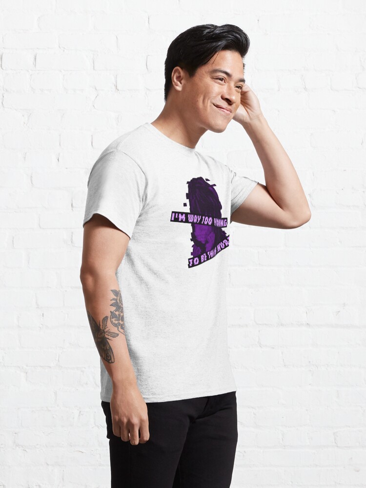 Alternate view of Glitched - I'm Way Too Young To Be This Hurt Classic T-Shirt