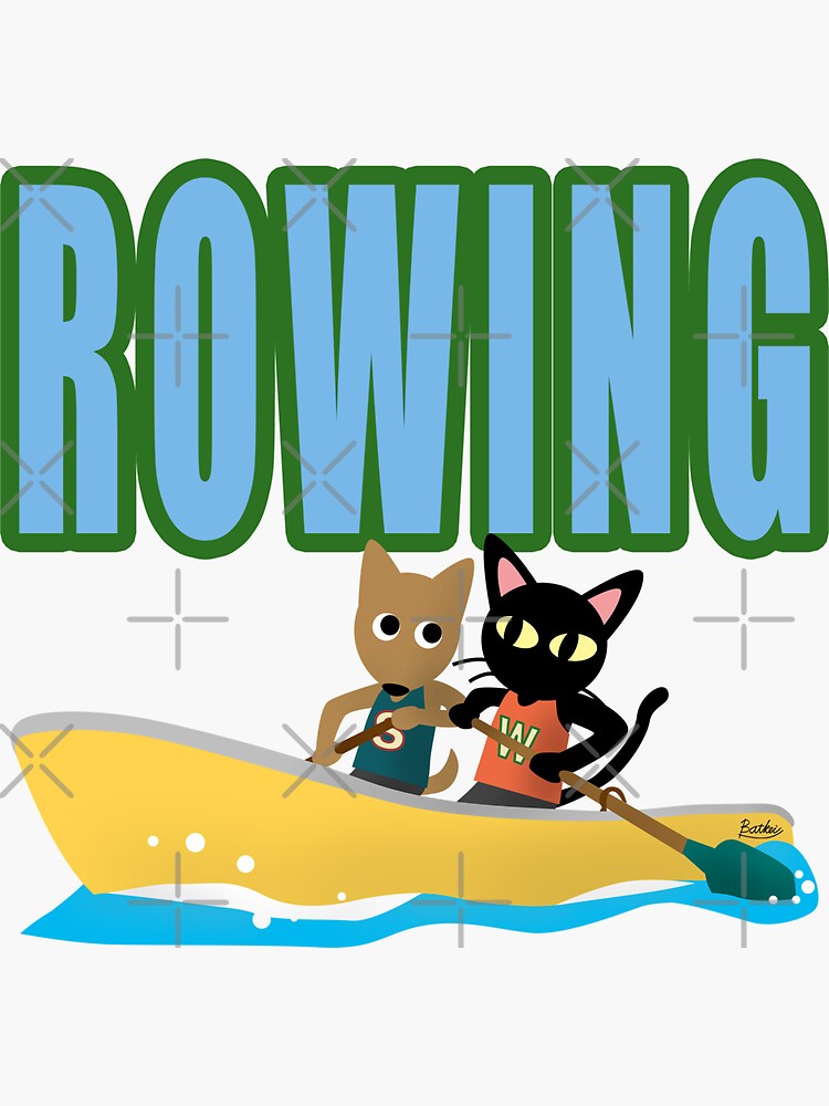 "Rowing" Sticker by BATKEI Redbubble