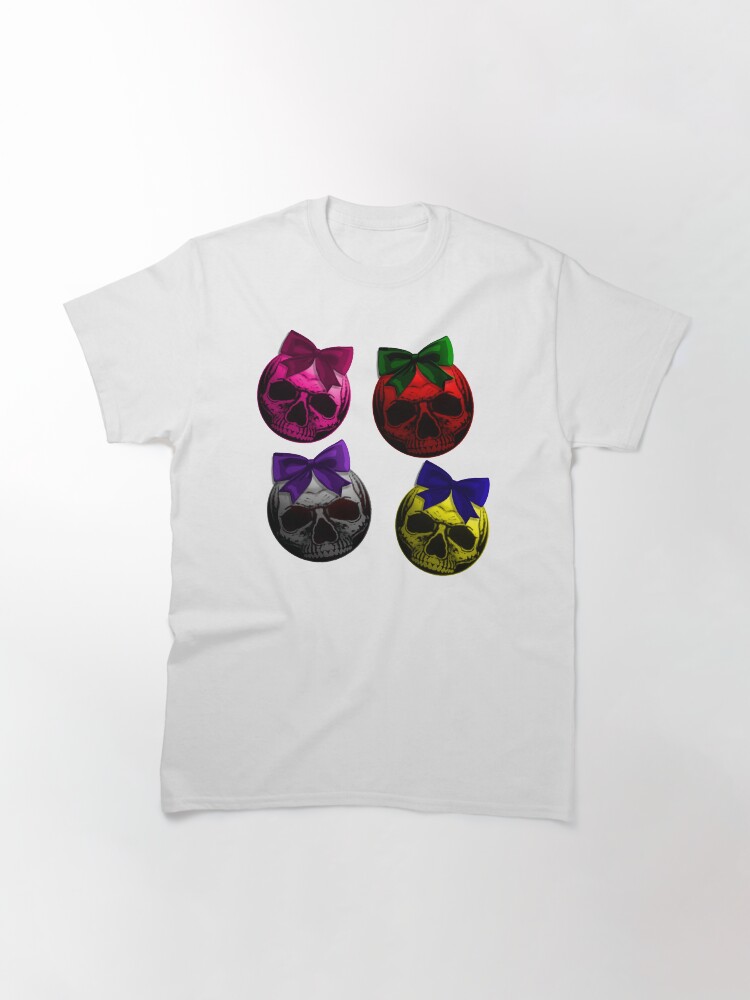 Alternate view of Skull Bauble - Christmas Ornament Pattern Classic T-Shirt