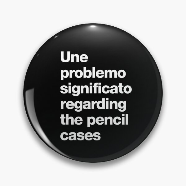 Item preview, Une problemo significato regarding the pencil cases designed and sold by roskopp.