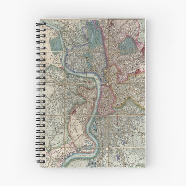 Item preview, Vintage Map of London England (1852) designed and sold by BravuraMedia.