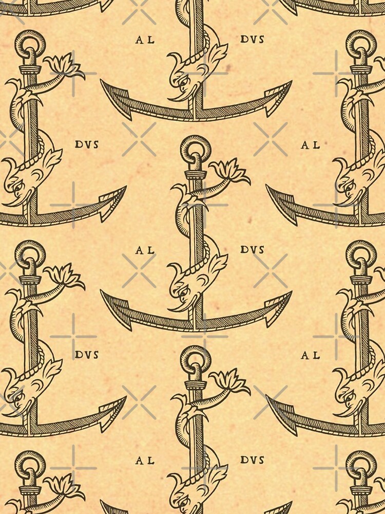 Imagen 4 de 4, Funda de iPhone con la obra Aldus Manutius Printer Mark, diseñada y vendida por bibliotee.