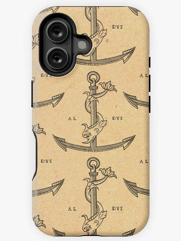 Imagen 1 de 4, Funda de iPhone con la obra Aldus Manutius Printer Mark, diseñada y vendida por bibliotee.