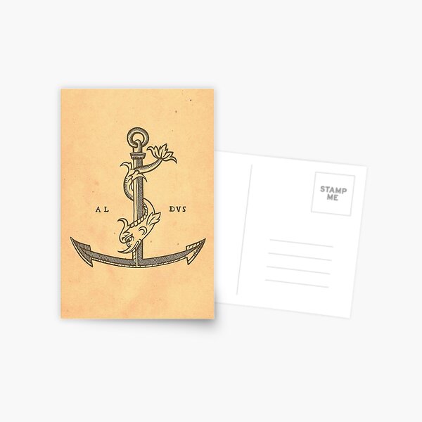 Aldus Manutius Printer Mark Postal