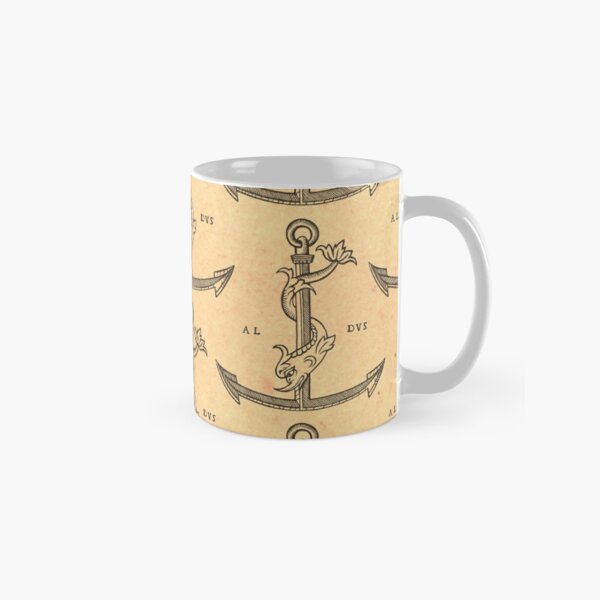 Aldus Manutius Printer Mark Taza clásica