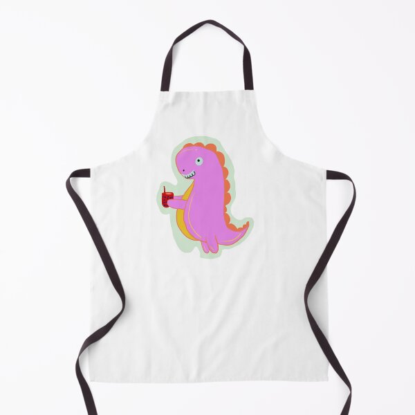 Item preview, Dino Boba Cartoon Illustration Baby Pink designed and sold by papaipapai198.