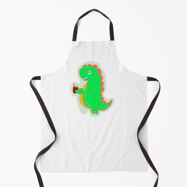 Item preview, Dino Boba Cartoon Illustration Light Green designed and sold by papaipapai198.