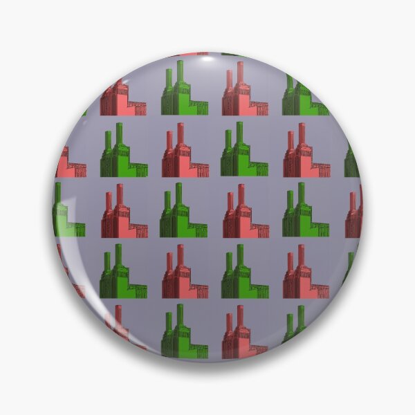 Item preview, Mini Battersea Power Station (Red & Green Pattern) designed and sold by Stephenmario.