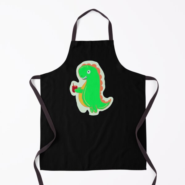 Item preview, Dino Boba Cartoon Illustration Light Green designed and sold by papaipapai198.