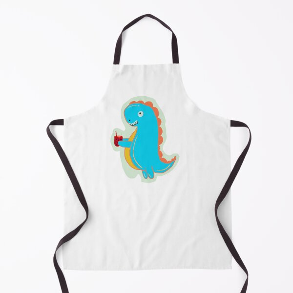 Item preview, Dino Boba Cartoon Illustration Sky Blue designed and sold by papaipapai198.