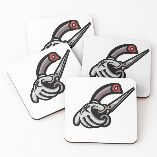 Item preview, Barber Scissor Hands Vinyl Sticker designed and sold by StickaSlap.
