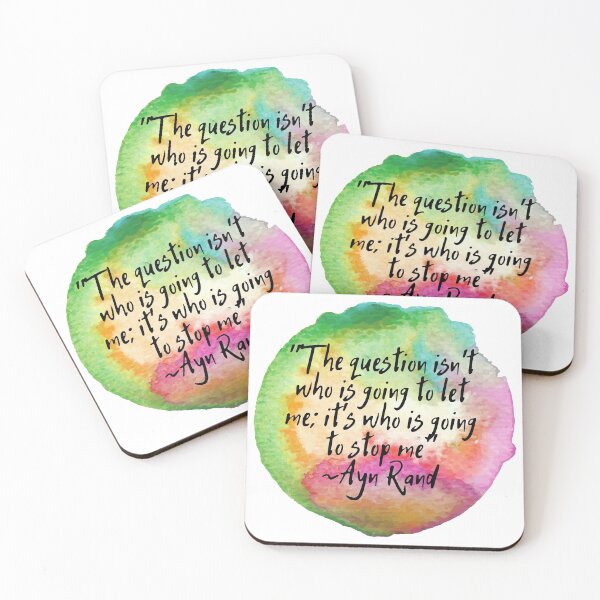 Item preview, "The question isn't who is going to let me; it's who is going to stop me" | Quote by Ayn Rand designed and sold by cattiktoks1718.
