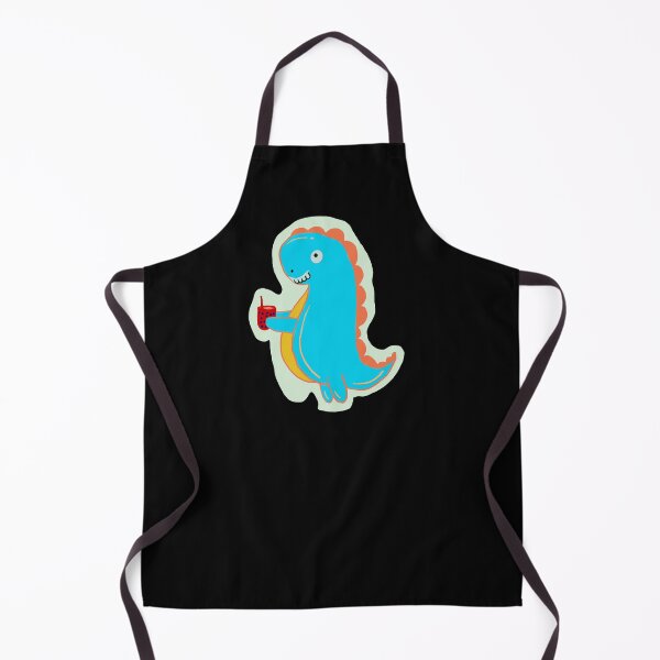 Item preview, Dino Boba Cartoon Illustration Sky Blue designed and sold by papaipapai198.