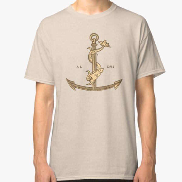 Aldus Manutius Printer Mark Camiseta clásica