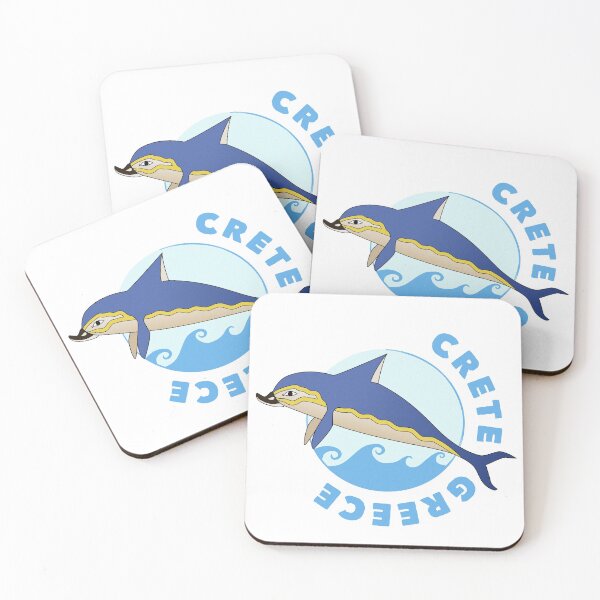 Item preview, Minoan Dolphin & Waves Crest (Knossos, Crete, Greece) designed and sold by Happy Puppy Print On Demand.