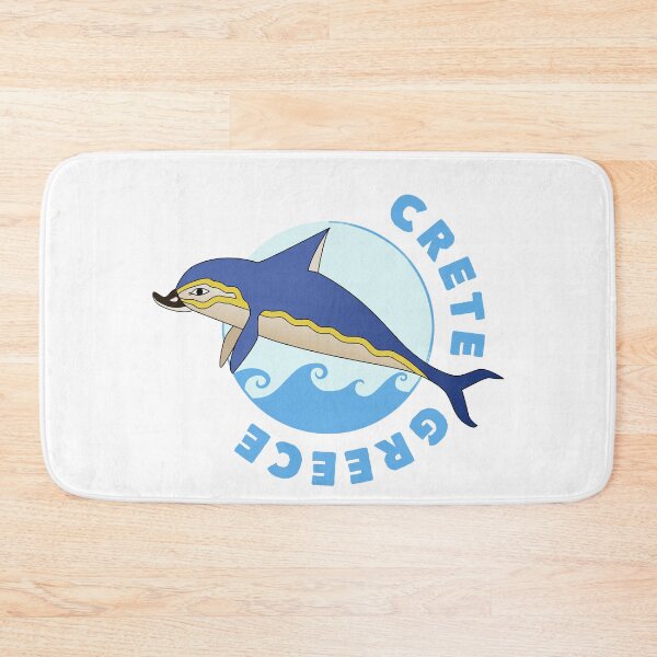 Item preview, Minoan Dolphin & Waves Crest (Knossos, Crete, Greece) designed and sold by Happy Puppy Print On Demand.