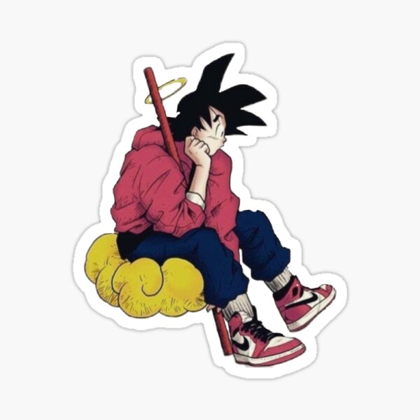 Armada masa accesorios Pegatina «Goku» de jaylogos | Redbubble