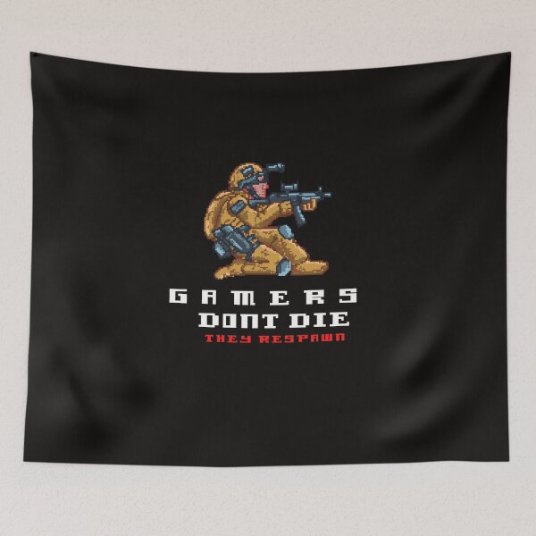 Item preview, Gamers Don't Die.  designed and sold by Sasi1037.