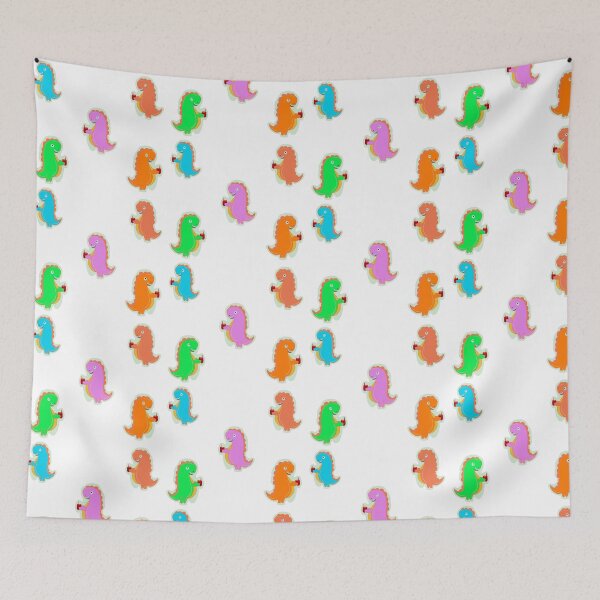 Item preview, Dino Boba Cartoons Illustration Multi-Colored Sticker Pack designed and sold by papaipapai198.