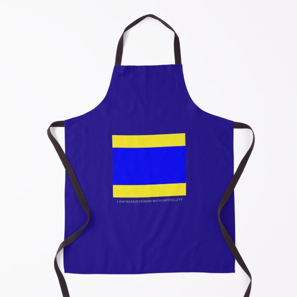 Item preview, I AM MANEUVERING WITH DIFFICULTY (Nautical maritime flag language) designed and sold by YesterCool Designs.