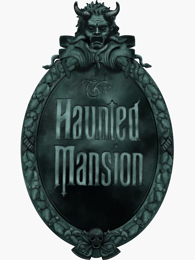 haunted-mansion-sign-digitally-illustrated-sticker-for-sale-by